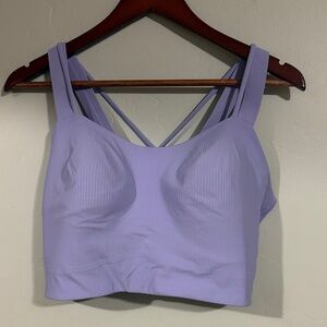 Lululemon Athletica Light Purple Ribbed Sports Bra